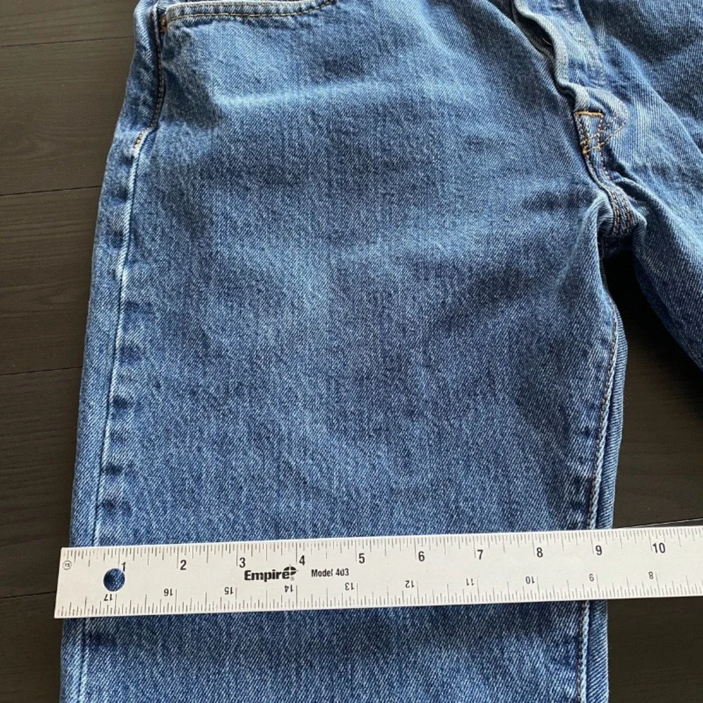 Levis 501 Jeans 32x32 Actual 32 x 30 Blue Denim Straight Leg Button Fly Orginal - Picture 9 of 9